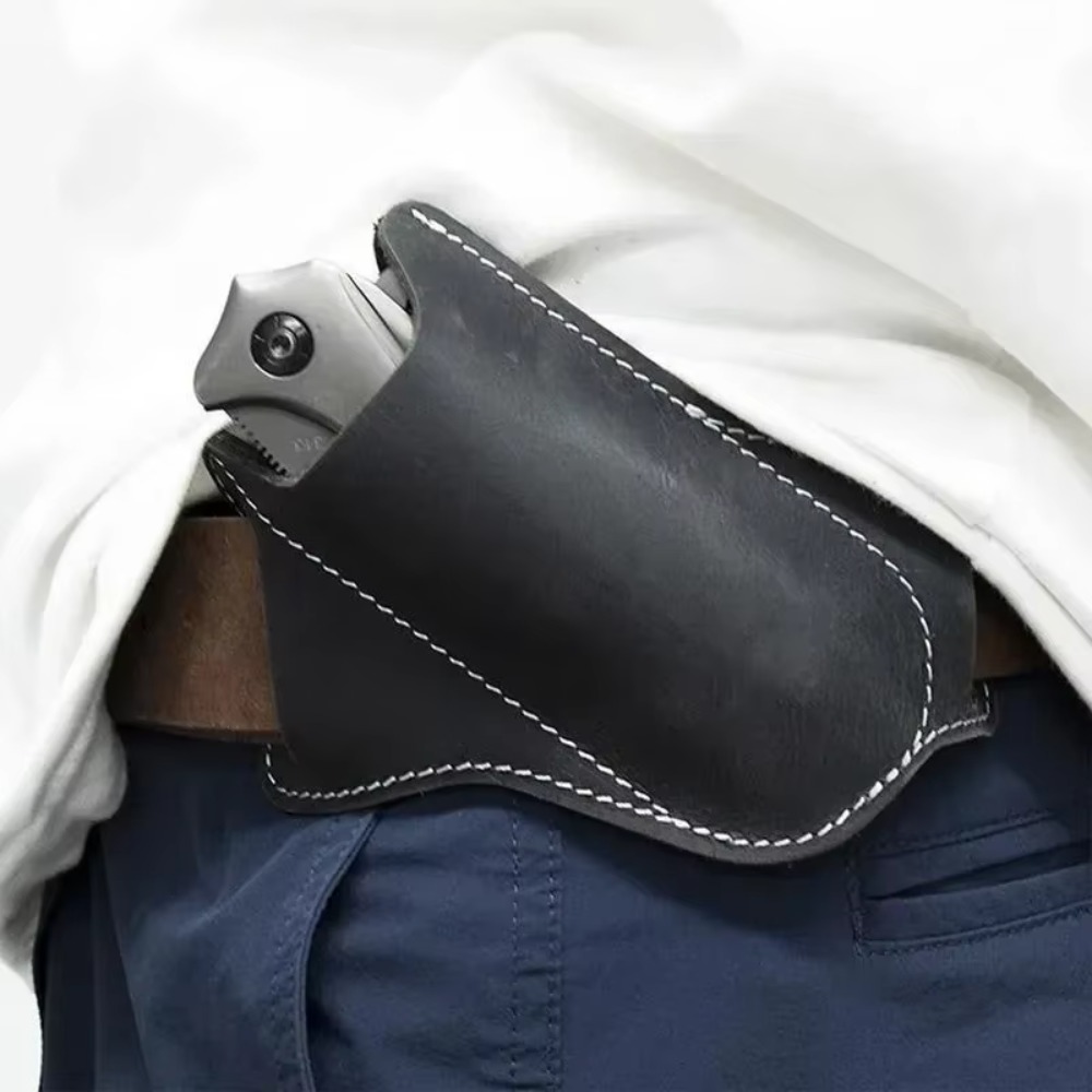 Edc Carry Clip - Premium Rugged Leather Knife Sheath EDC