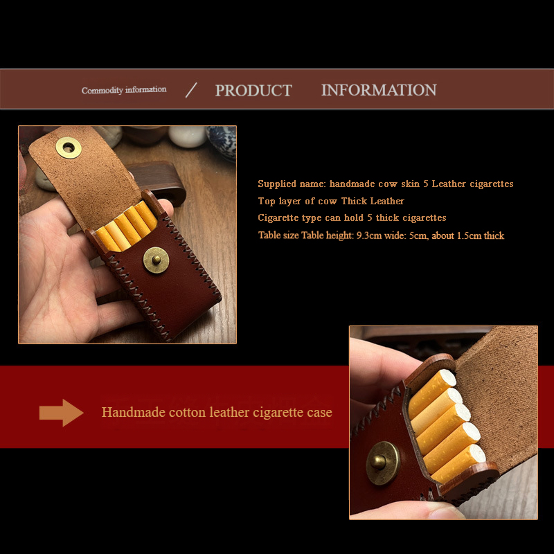 New Leather Smoking Cigarettes – Lighter Insert Zippo recenzja i cena