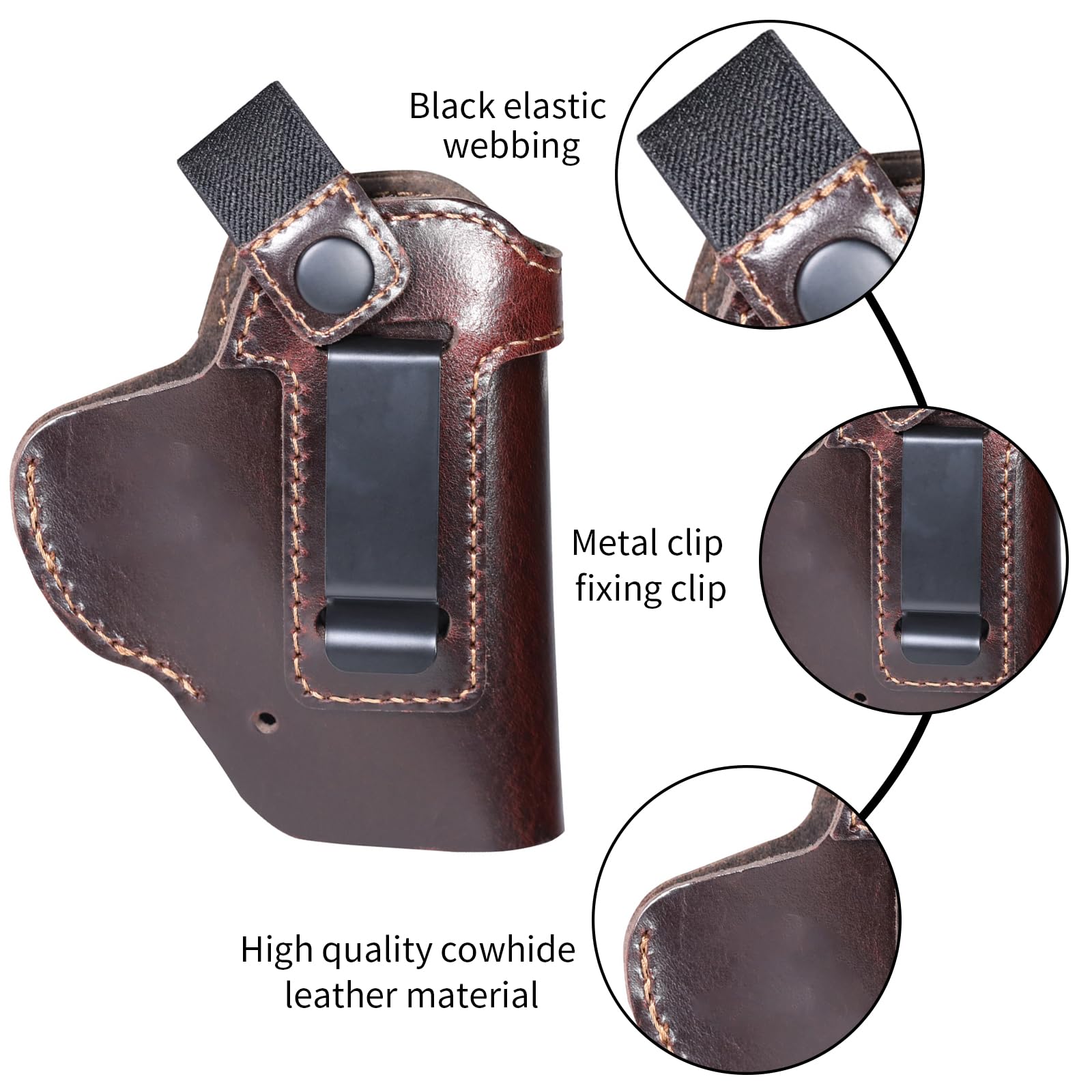 Tactical Leather Concealed Car – Edc Carry Belt Leather recenzja i cena