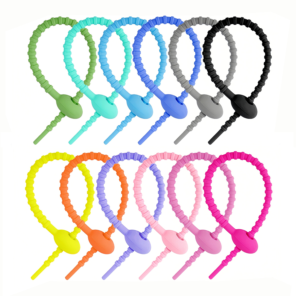 5/10PCS Silicone Reusable Bag  – Gear Tie Reusable recenzja i cena