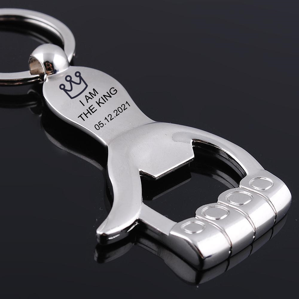 Custom Text Logo Keychain Thum – Bottle Opener Keyring recenzja i cena