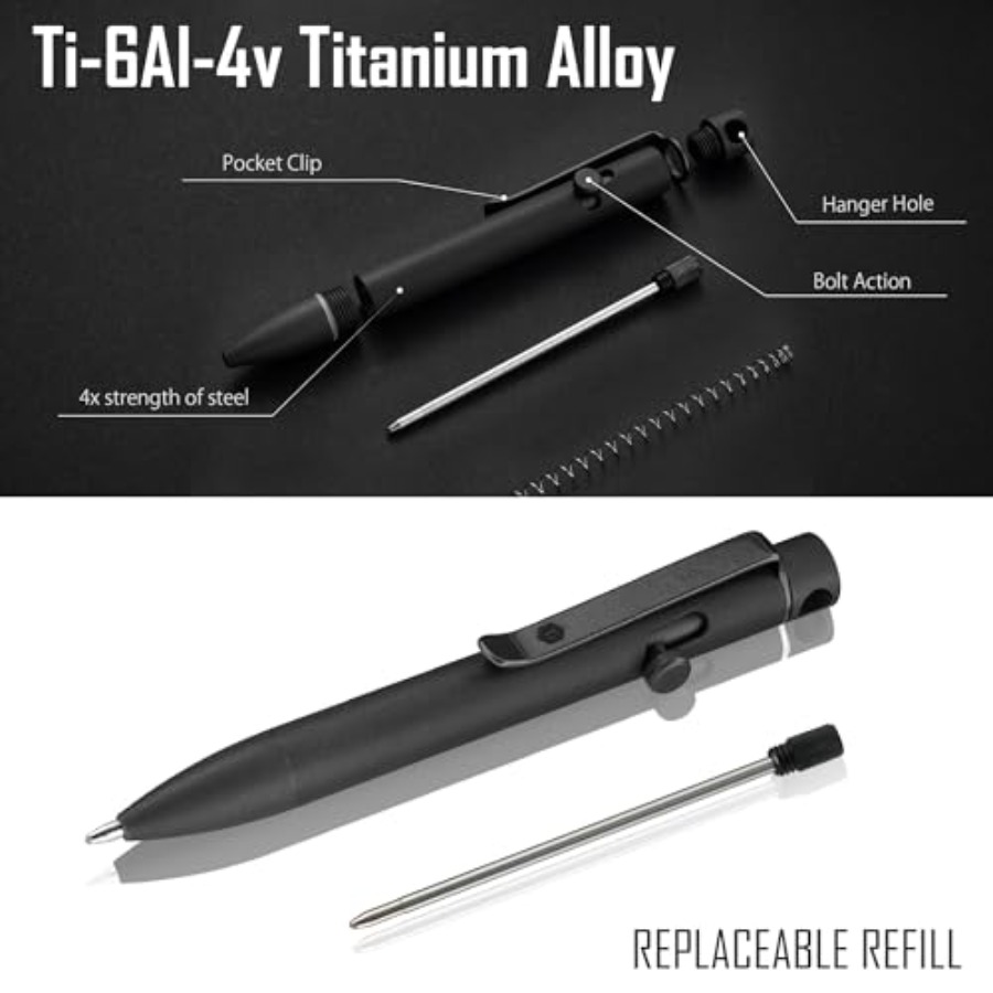 Bolt Action EDC Pen with Clip  – Edc Carry Clip recenzja i cena