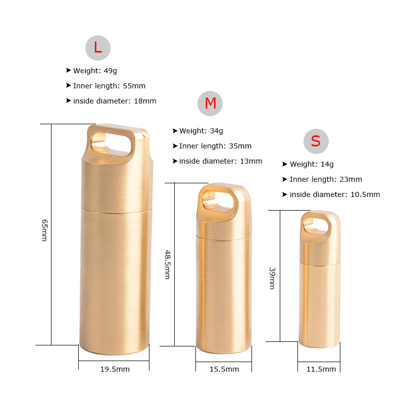 Brass Airtight Watertight Stor – Pill Fob Capsule recenzja i cena