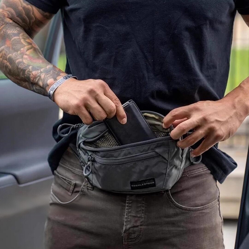 Mens Belt Bag with Adjustable  – Edc Concealed Carry Fanny Pack recenzja i cena