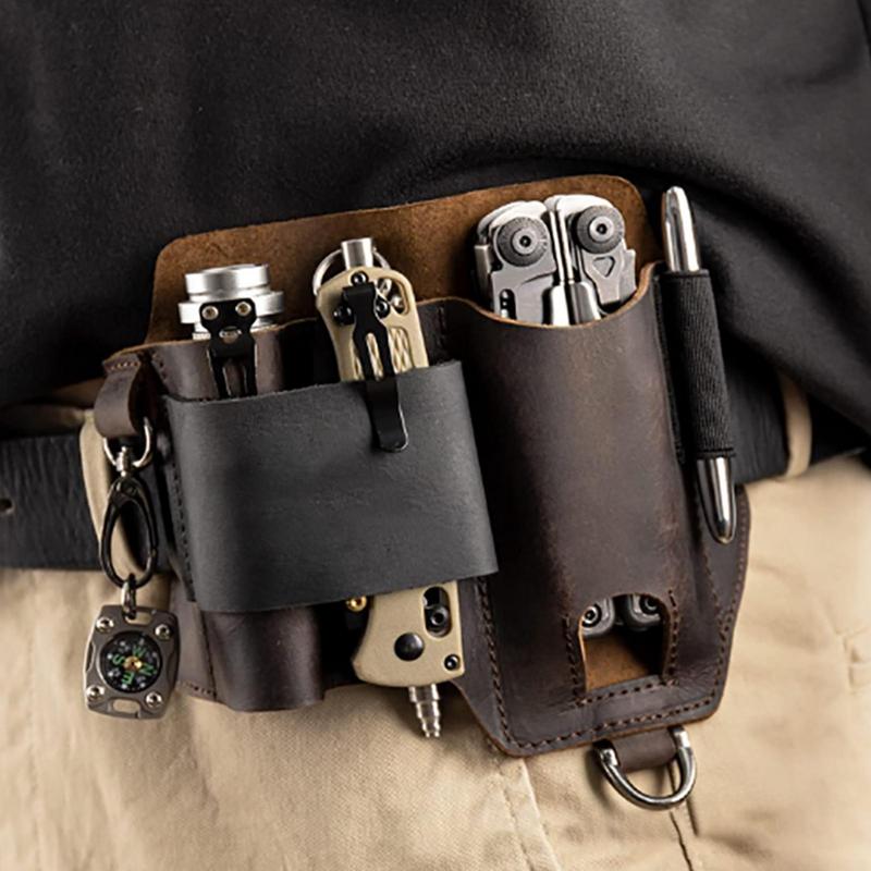 Men Leather EDCs Organizer She – Edc Carry Flashlight recenzja i cena