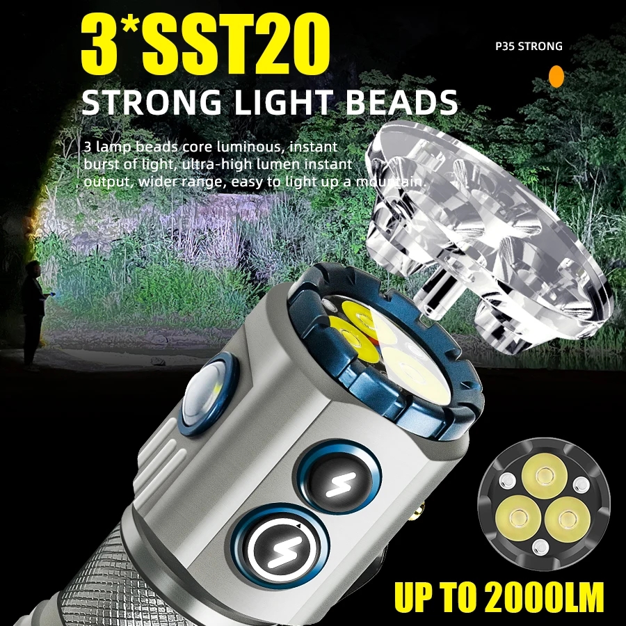 Powerful 2000LM EDC Flashlight – Edc Carry Flashlight recenzja i cena