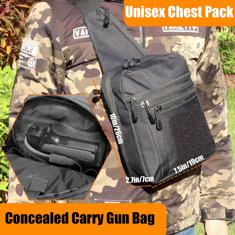 New Tactical Chest Bag Pistol  – Edc Concealed Carry Backpack recenzja i cena
