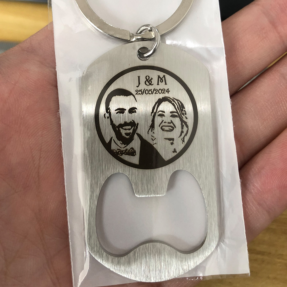 Custom Company Logo Stainless  – Bottle Opener Keyring recenzja i cena