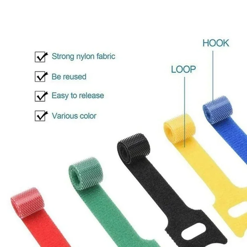 10/30/50Pcs Reusable Hook And  – Gear Tie Reusable recenzja i cena