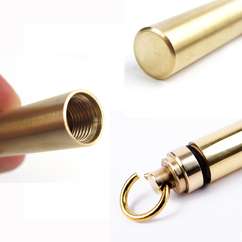 1 PC Solid Brass Waterproof Pi – Pill Fob Capsule recenzja i cena