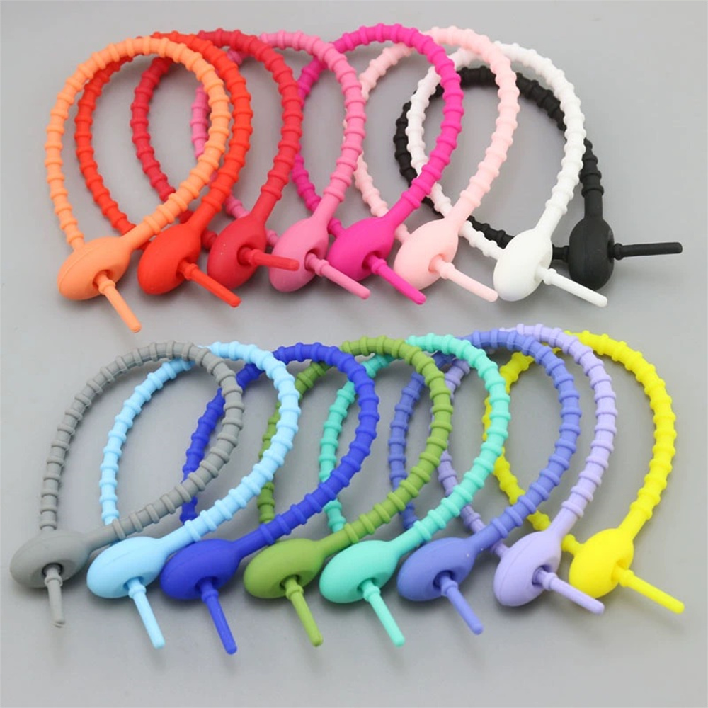 10Pcs/Lot Multi Color Silicone – Gear Tie Reusable recenzja i cena