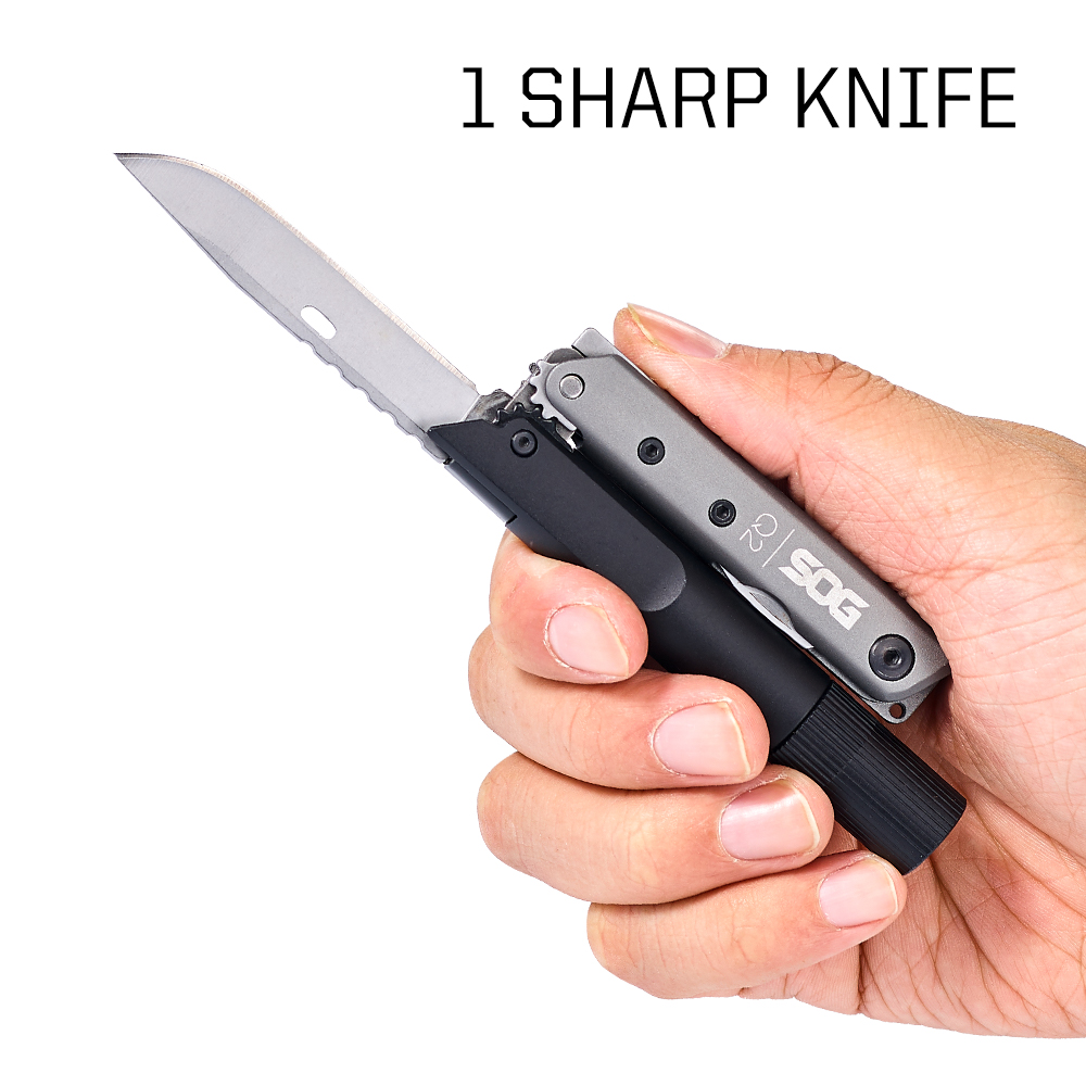 SOG BATON Q2 4 in 1 Multi-Tool – Edc Carry Flashlight recenzja i cena