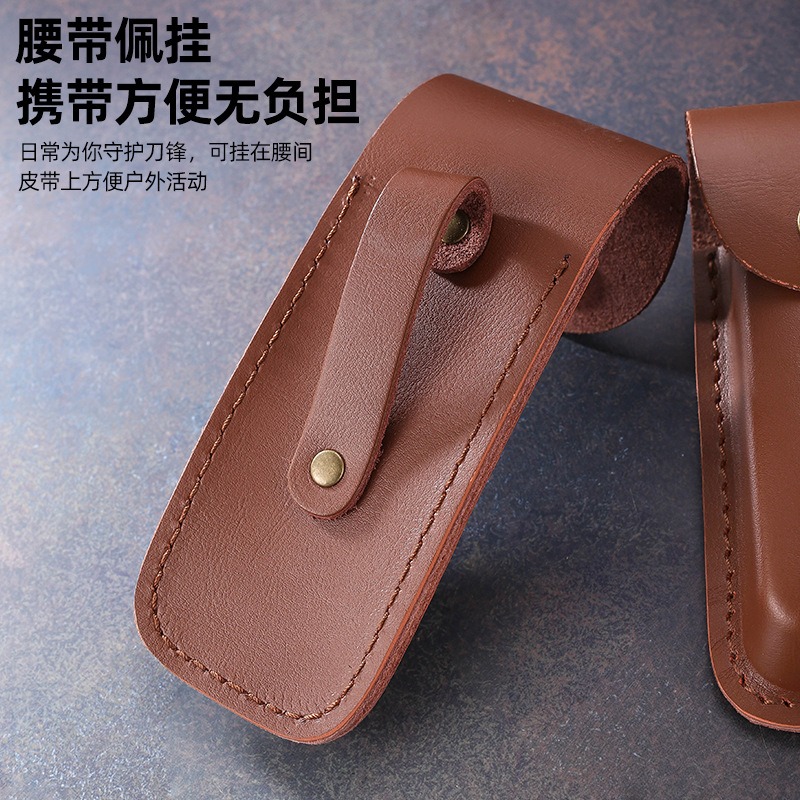 Genuine Leather Knife Sheath f – Edc Carry Belt Leather recenzja i cena