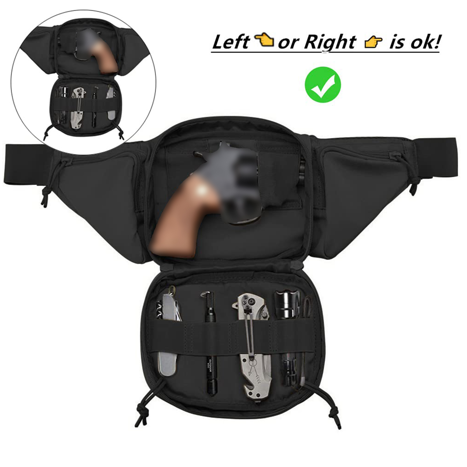 Tactical Fanny Pack Gun Holste – Edc Concealed Carry Fanny Pack recenzja i cena